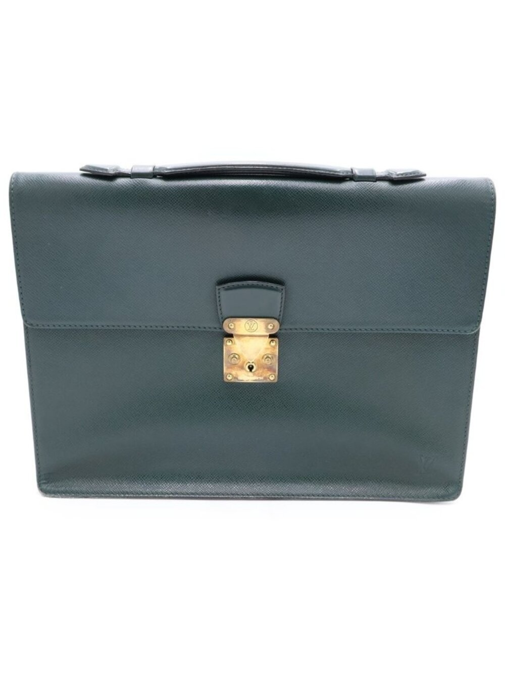 Louis Vuitton Taiga Clado Epi Sea Leather Handbag Briefcase Green